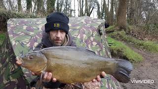 Carp fishing in storm Dennis feb 2020