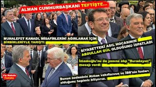 ALMAN CUMHURBAŞKANI TEFTİŞTE - MUHALEFET KANADI, MİSAFİRLERİNİ AĞIRLAMAK İÇİN BİRBİRLERİYLE YARIŞTI!