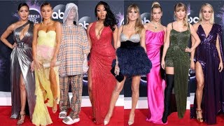 American Music Awards 2019 Red Carpet Arrivals & Best Women Dress