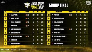 First Angels Female Cup Final Day 3 | PUBG Mobile