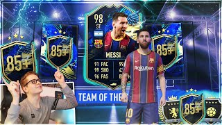 FIFA 21: MEINE & EURE 5x 85+ PACKS! ZIEHT EINER TOTS MESSI? LA LIGA TOTS PACK OPENING STREAM 😱😱