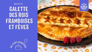 Galette des rois framboise et fèves