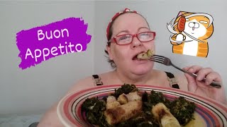 MUKBANG: SALSICCE E FRIARIELLI (la risposta che mi hanno dato per i buchi 🤦)