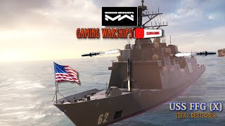 USS FFG (X) With 3 BGM-109 Tomahawk Missile | Modern warships