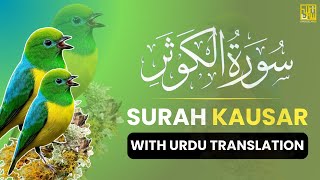 Surah Kausar with Urdu Translation┇ Beautiful Quran Recitation┇Sakoonullah TV