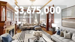 Inside a $3.675M Hamilton Heights, NYC Brownstone | 5 Beds, 5 Baths, Fireplace, Skylights $ Jacuzzi