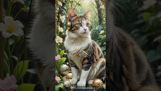 cats in flowers 7