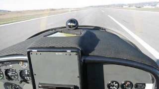 Take-off from runway 33 at Portoroz (ljpz, pow) airport with aircraft Sting 2000 carbon