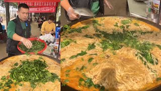 A caring Chinese guy Cook Free Meals for the Old Guys in a Village