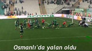 #Bursaspor #Osmanlıspor Tribün görüntüleri