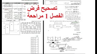 تصحيح فرض الفصل 1  - مراجعة النظام الي والدارات المندمجة و منتخب المعلومات  للسنة 2تق ر