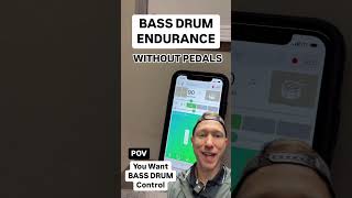 Bass Drum Speed WITHOUT Pedals 🤯🥁  (Practice Anywhere, Anytime!) #drumlesson #doublebass #bassdrum