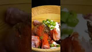 Chicken leg Claypot rice making Search #shorts #shortsvideo #cooking