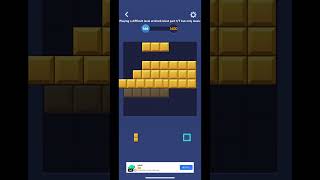 Playing a difficult level at block blast part 1/7 but only music #blockblast