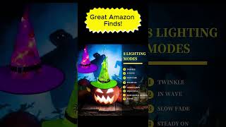 Lighted Witch Hats Halloween Decorations 2023