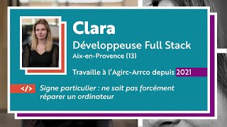 L’interview décadrée. Clara Vesval, développeuse Full Stack à la DSI Agirc-Arrco