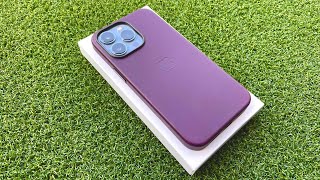 Phone 13 Pro Apple Dark Cherry Leather Case