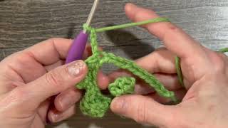 CROCHET STRING OF PEARLS WITH POT PART 2/ LEFT HANDED/ROZE BRADSHAW