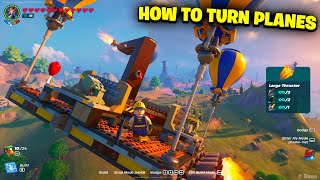 How To Turn a PLANE in LEGO Fortnite - How To Steer a PLANE in LEGO Fortnite