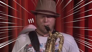 Billy Carrion Bonkers Triple Tonguing :O !!! (Bari Sax Solo)