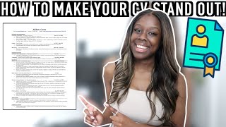 HOW TO WRITE A GREAT CV/RESUMÉ FOR FINANCE