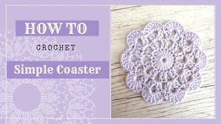 Fast and Easy Crochet Project for Beginners 💖 CROCHET COASTER 💖 Full Step by Step Crochet Tutorial ⭐