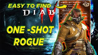 One shot Enemies with this UNIQUE Amulet || Rogue Build - Diablo 4