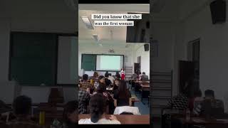 Chinese students know Marii Skłodowska Curie #China #students #jinzhou #bohai #university