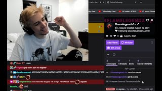 xQc Sends Viwer Back to Tyler's Stream...