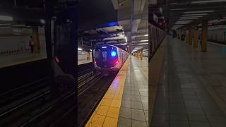 R211A A train accelerates past 14 Street and 8th Avenue #train #nycsubway #nyc #travel