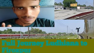 Ludhiana to Firozpur 🚂🚋🚃🚋 train journey/Talwandi/Moga/VeerPttk/Full video/newvlog/train journey