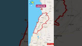 Lebanon 🇱🇧 Middle East Asia l Land Boundaries of Lebanon border #shorts #shortsfeed #trending #viral