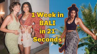 A week in Bali in 21 seconds…the journey so far.