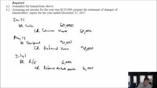 Module 10, Video 2 - Shareholders' Equity - Problem 10-1A