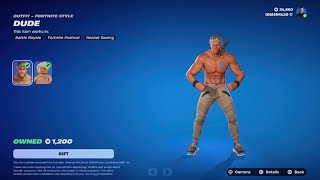 Fortnite Item Shop DUDE Skin returns September 1ST 2024