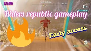 RIDERS REPUBLIC GAMEPLAY (early access xbox footage) 1st 19 mins💯☑️