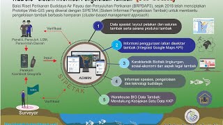 “Pemanfaatan WebGIS  SIPETAK untuk  Mendukung  Pengelolaan  Tambak  Berbasis Klaster”