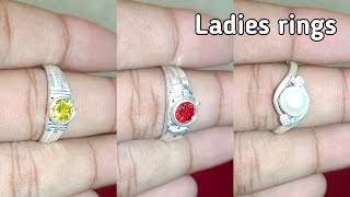 नया और आकर्षक डिजाइन में रिंग 2022 || Fancy silver ladies ring designs 2022 ||