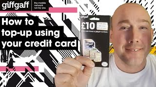 How to top-up using your credit card | tutorial | giffgaff