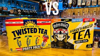 Twisted Tea Party pack VS Voodoo Ranger variety pack tea. Battle Review of the hard teas.