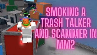 Random trash talker scams me in mm2 in a 1v1 godly bet