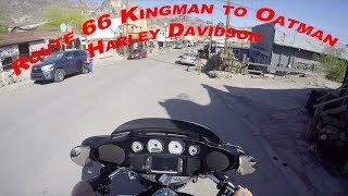 Route 66 Oatman on a Harley Davidson