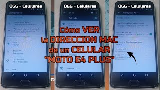 Cómo ver la dirección MAC de un celular Moto E4 Plus