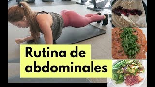 RUTINA DE ABDOMINALES | LO QUE COMO EN UN DIA #VLOG