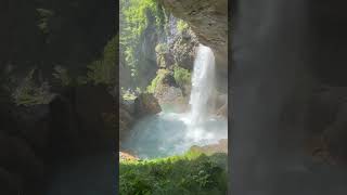 Behind the Waterfall 🇨🇭 #swissalps