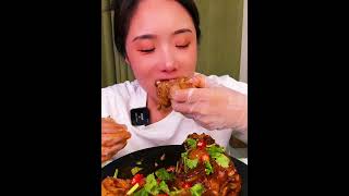 Ultimate Spicy Pork Leg Mukbang Feast ASMR #shorts #porkleg #mukbang #asmr