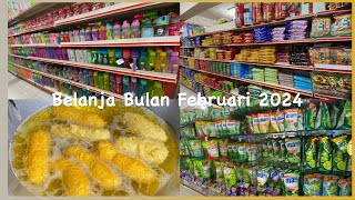 Belanja Bulanan Februari 2024 | Belanja Tipis Tipis Kebutuhan yang Habis Aja, Mampir Jajan