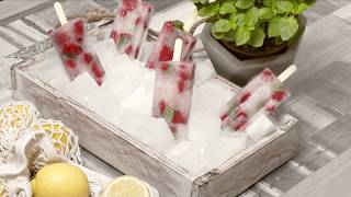 Himbeer Zitrone Popsicle