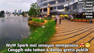 Mal saprk senayan || taman & danau di belakang mal spark senayan gratis coy 👍😎