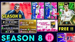 eFootball™™ 2024 Season 8 Release Date, New Players In eFootball Point Shop, Campaign Free Rewards